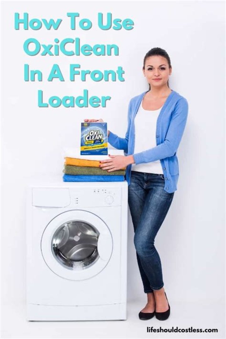 Can I use OxiClean in my front load washer