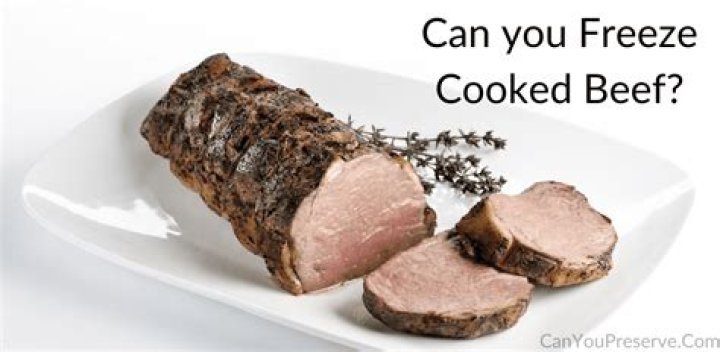 Can you freeze cooked sliced beef