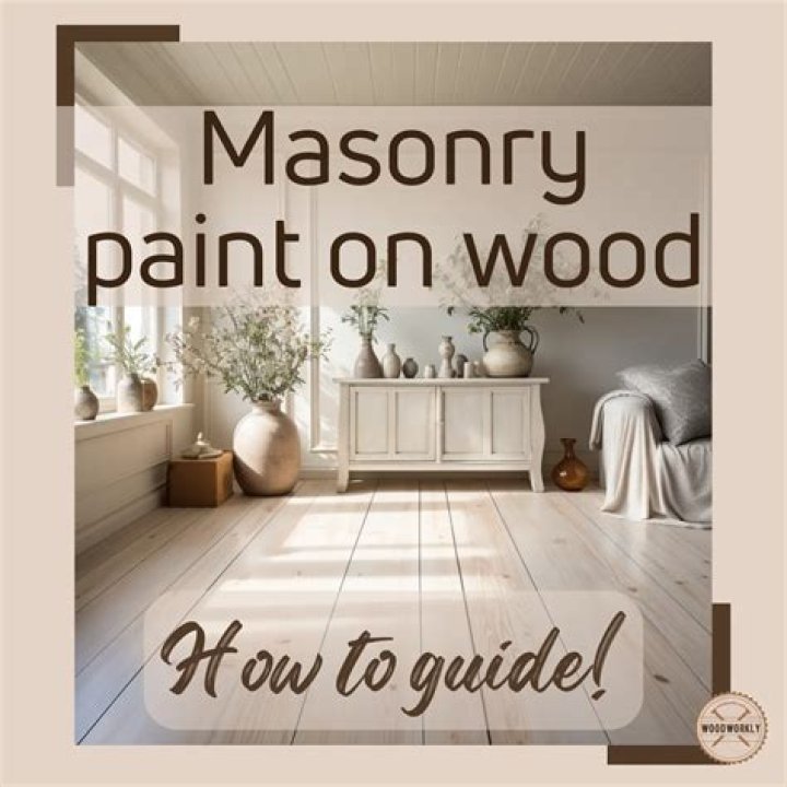 Can you use masonry paint on wood