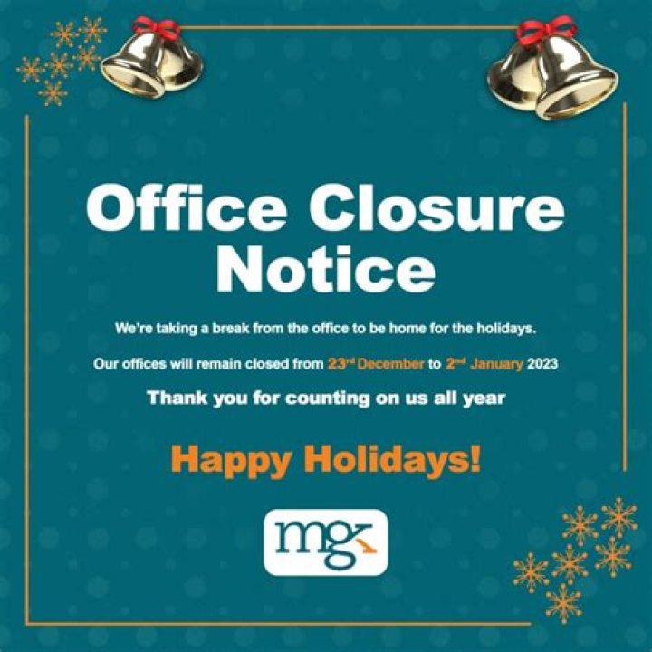 Do companies have to give notice of closing