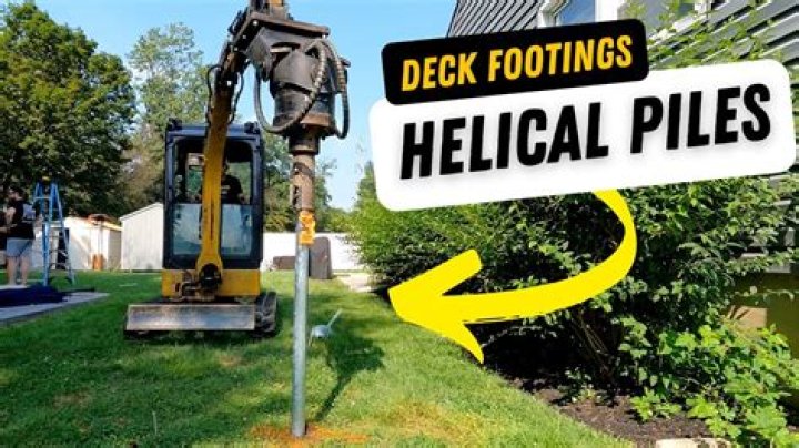 How deep should deck piles be