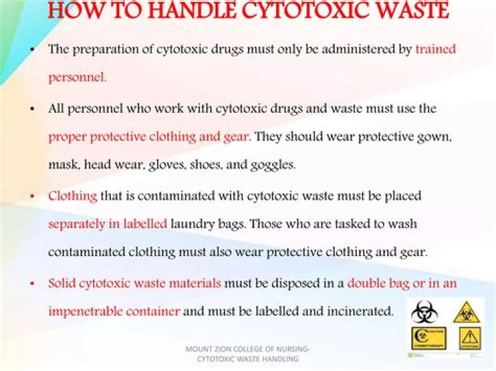 How do you handle cytotoxic drugs