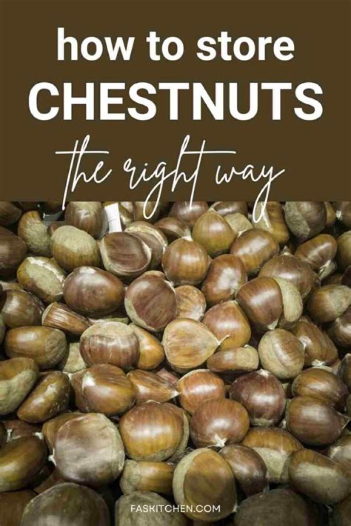 How do you store fresh chestnuts