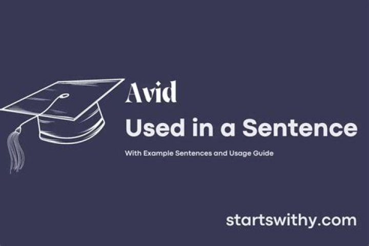 How do you use Avid in a sentence