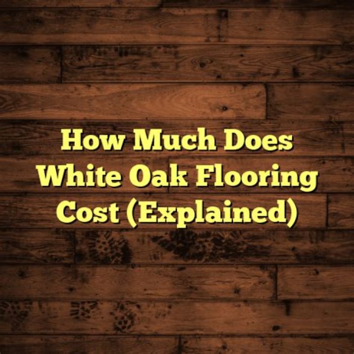 How much does white oak wood cost