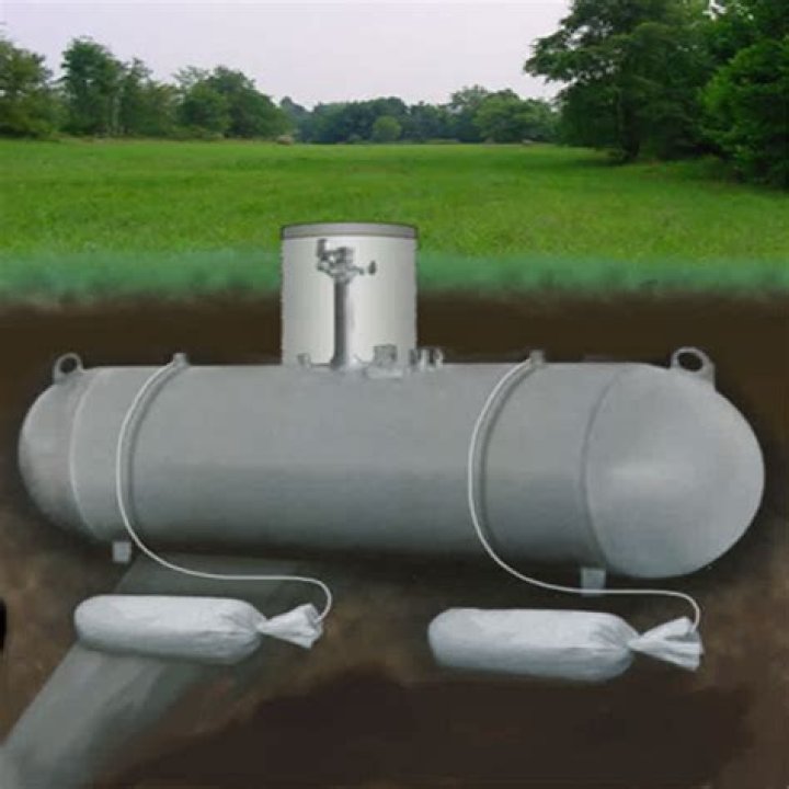 How much is a buried propane tank