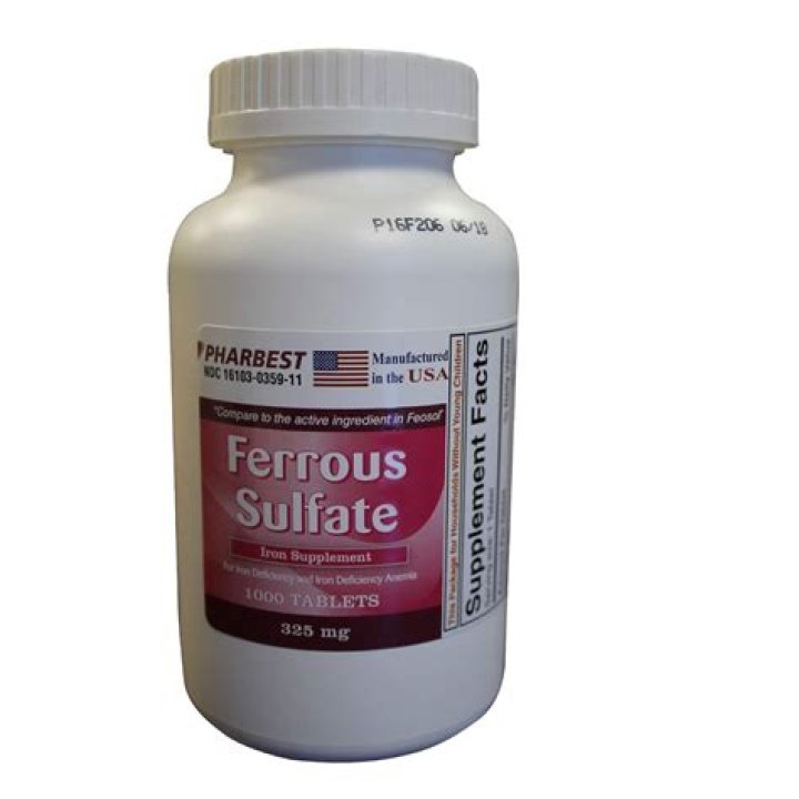 Is 325 mg of ferrous sulfate safe