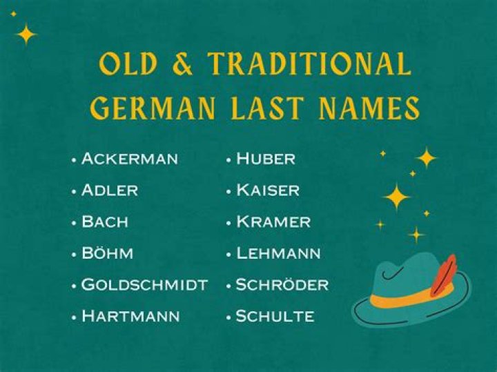 What are common German last names