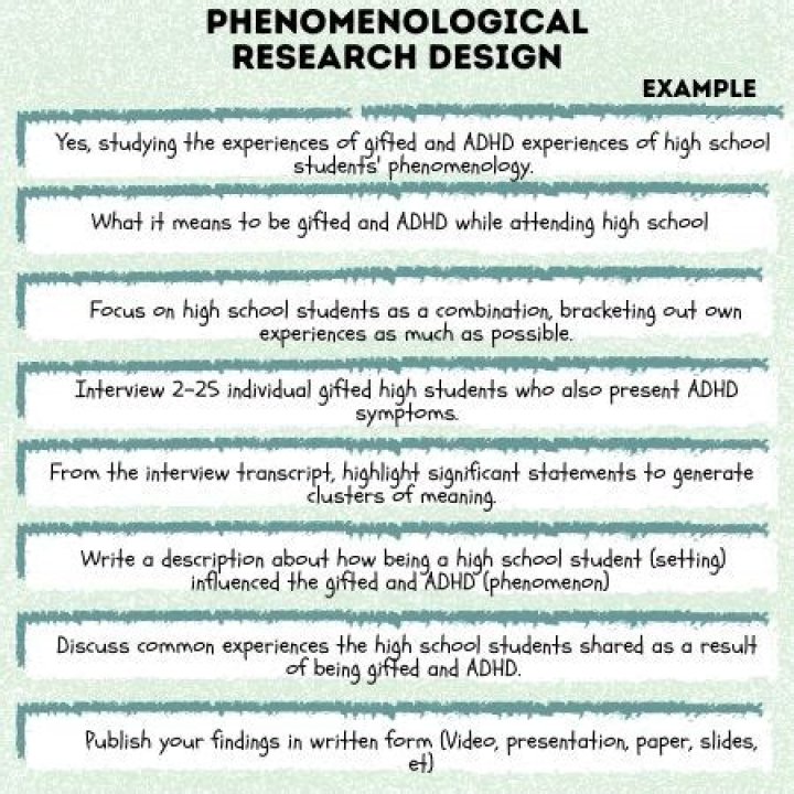 What are phenomenological methods