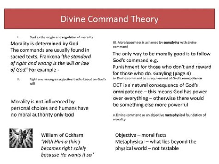 What is meant by divine command theory