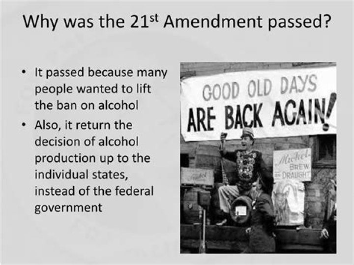 Why was the 21st Amendment passed
